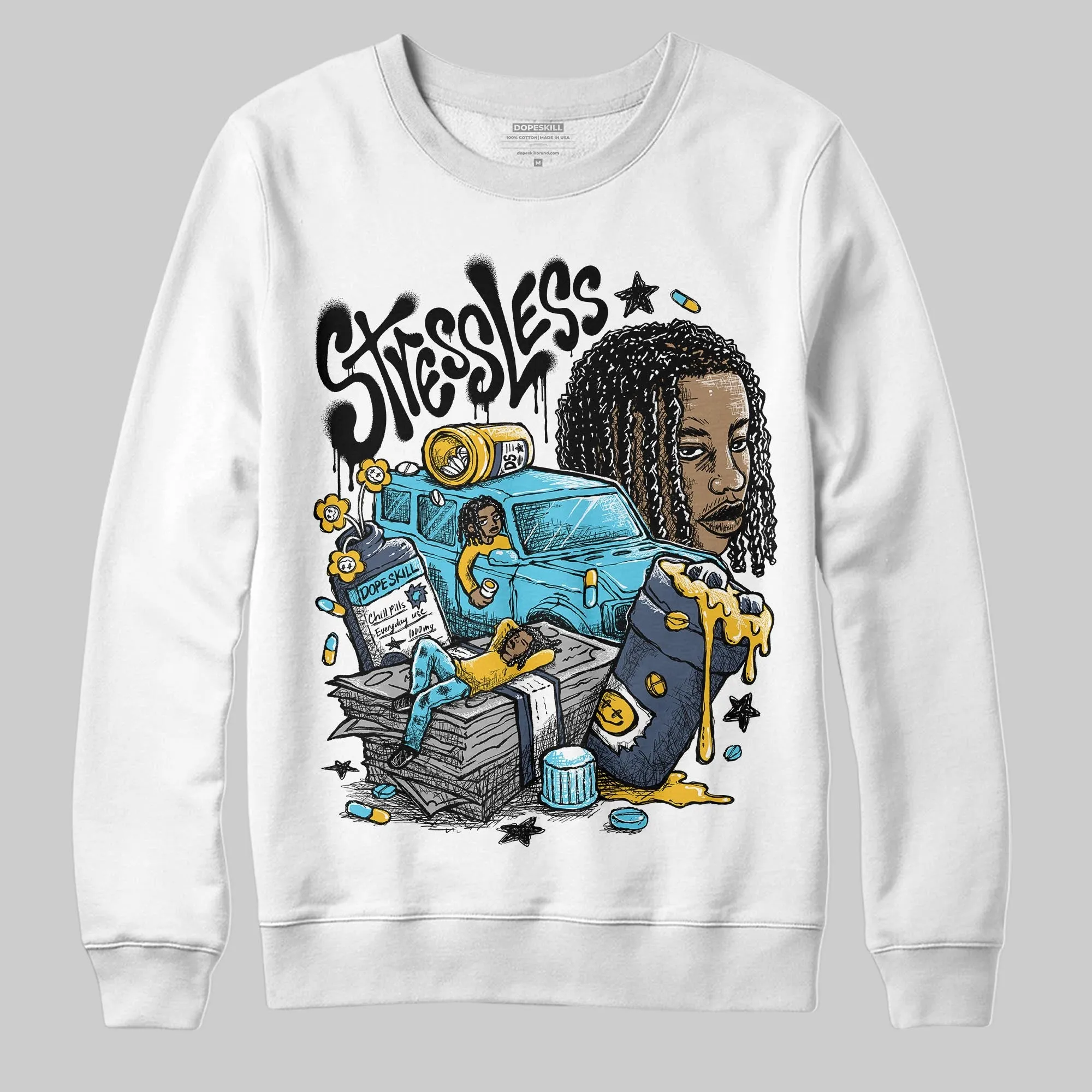 Gamma 11s DopeSkill Sweatshirt Stressless Graphic sold by DopeSkill product image thumbnail 2