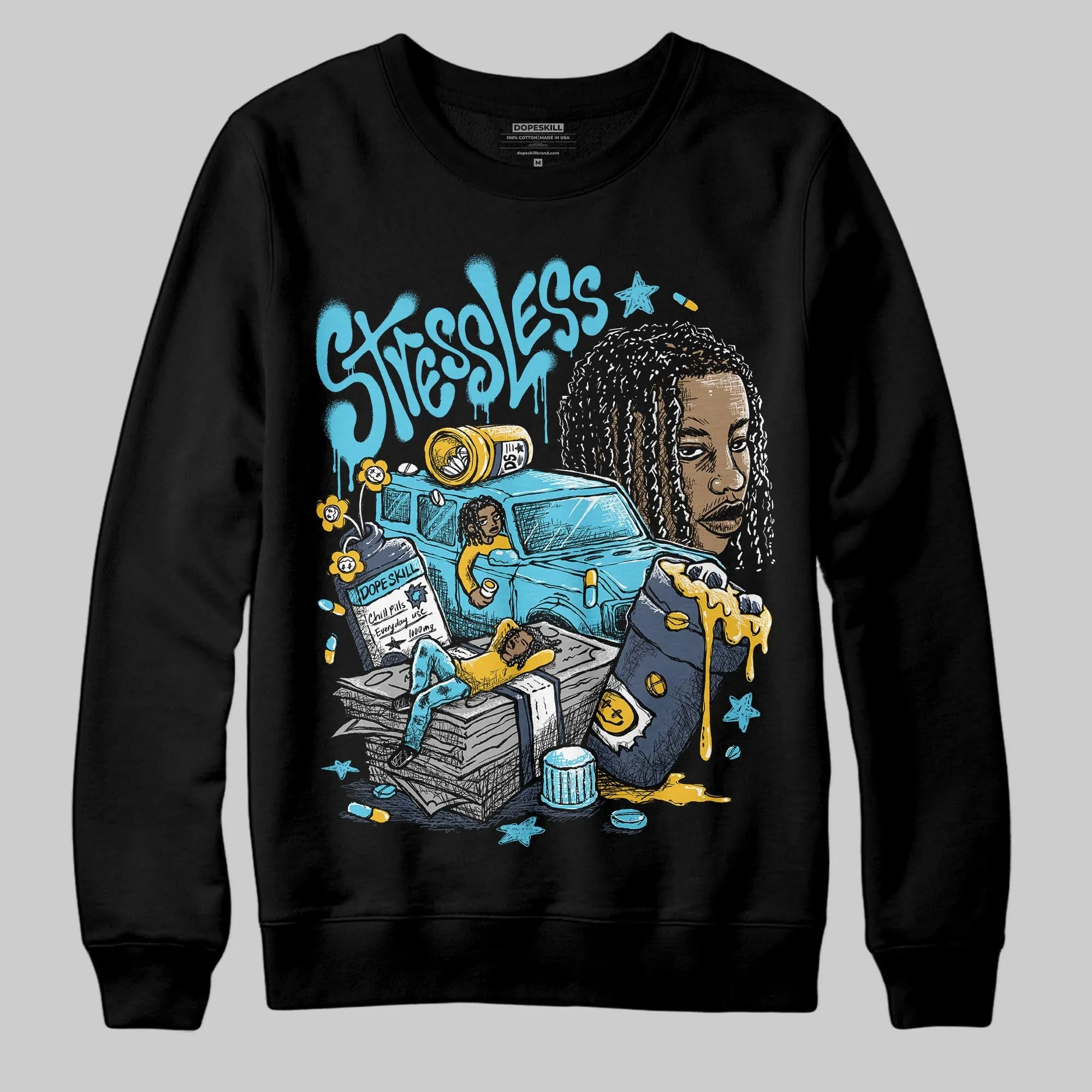 Gamma 11s DopeSkill Sweatshirt Stressless Graphic sold by DopeSkill