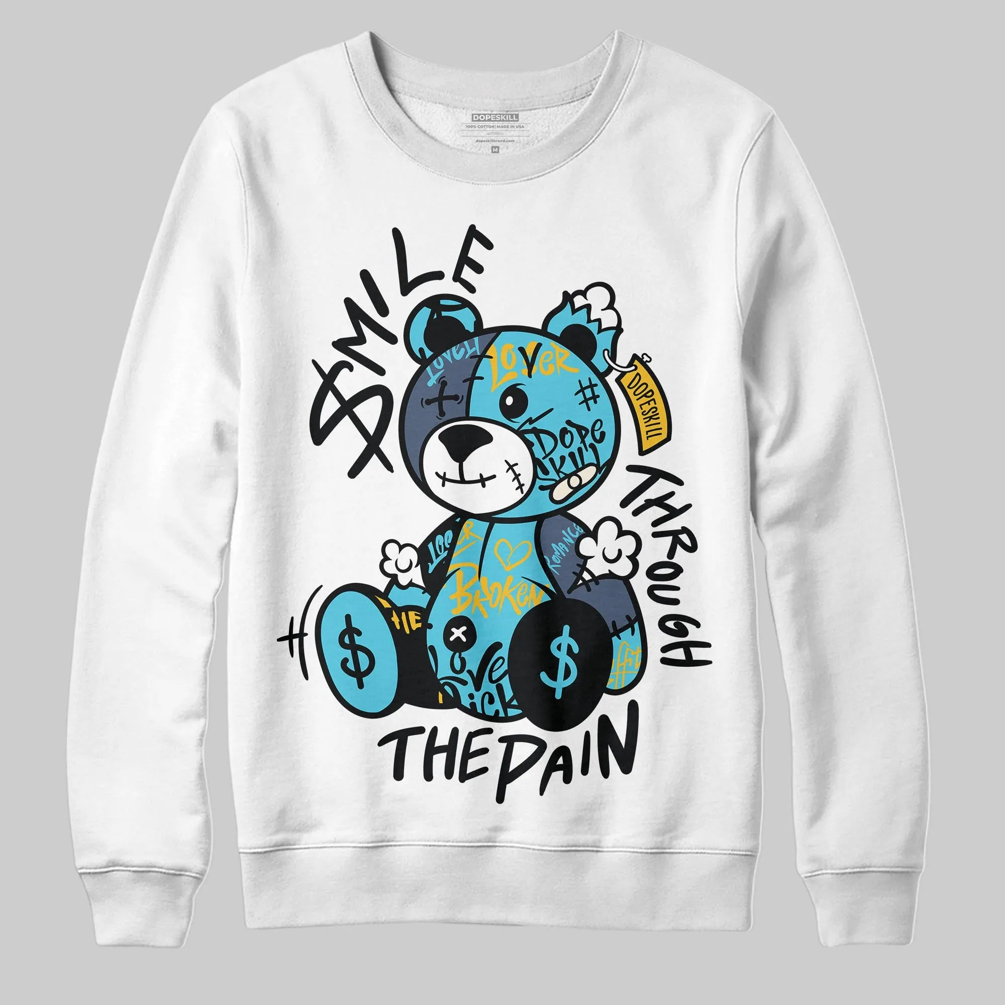 Gamma 11s DopeSkill Sweatshirt Smile Through The Pain Graphic sold by DopeSkill product image thumbnail 2