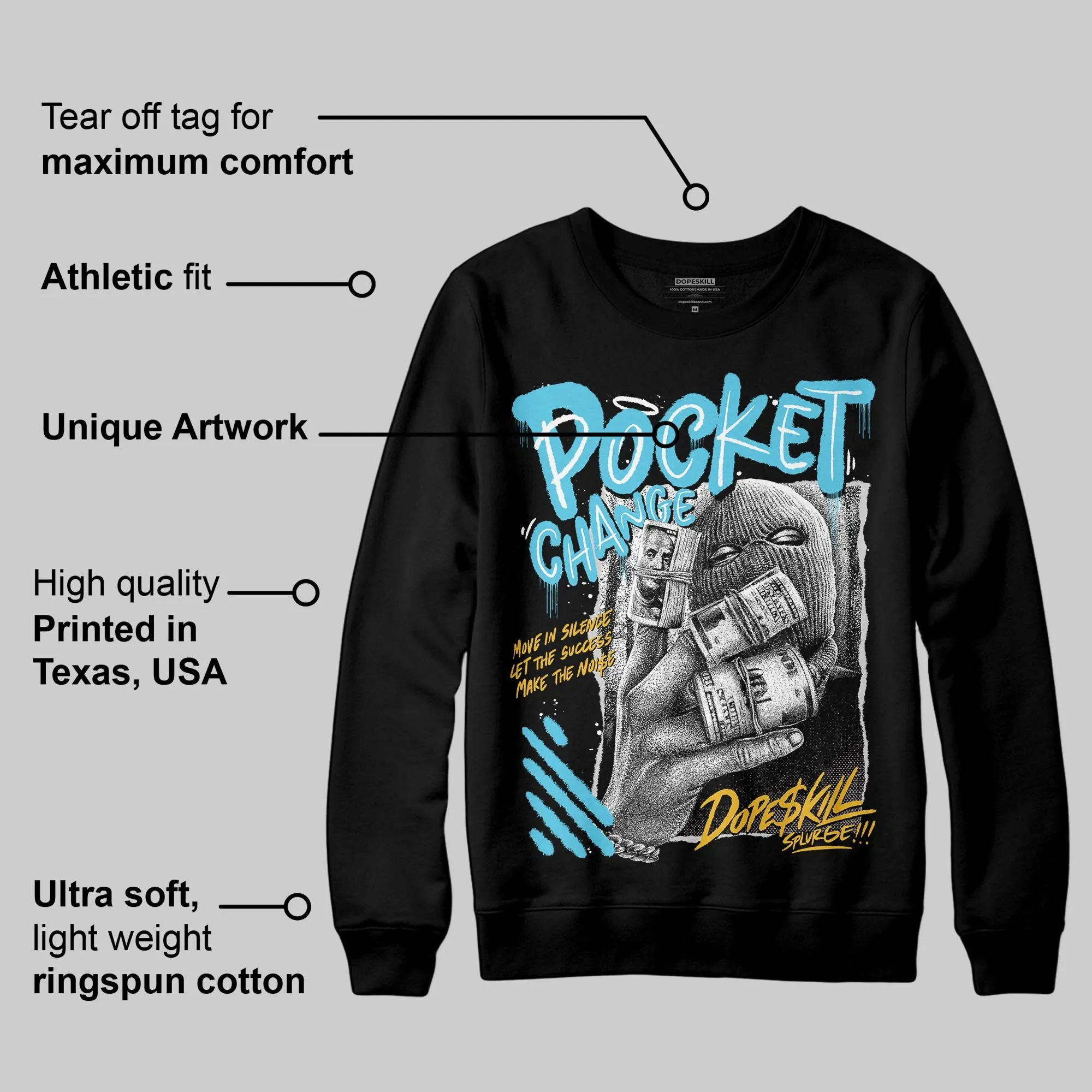 Gamma 11s DopeSkill Sweatshirt Pocket Change Graphic sold by DopeSkill product image thumbnail 3