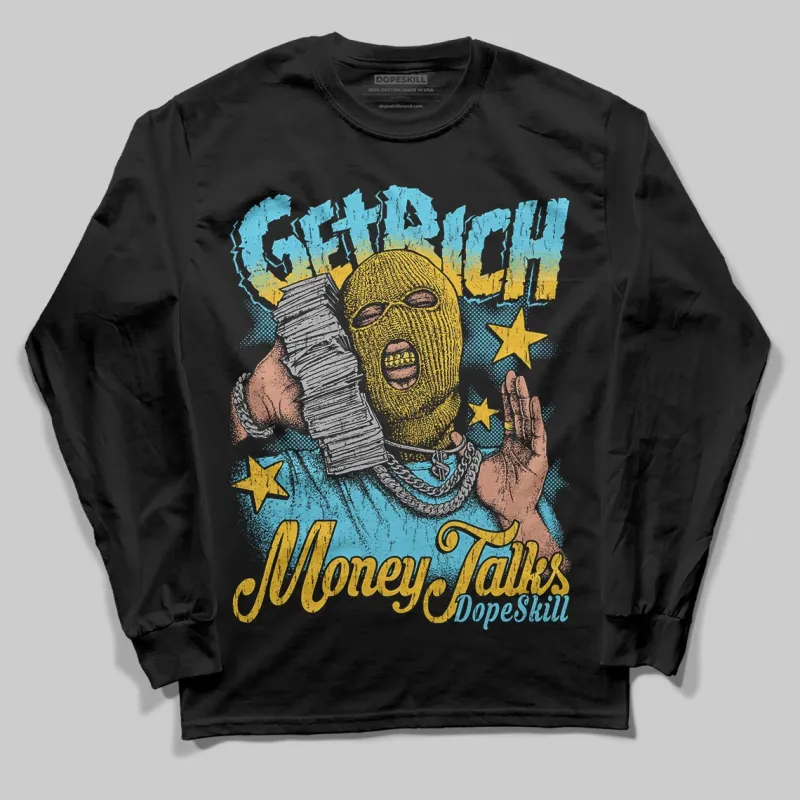 Gamma 11s DopeSkill Long Sleeve T-Shirt Get Rich Graphic sold by DopeSkill