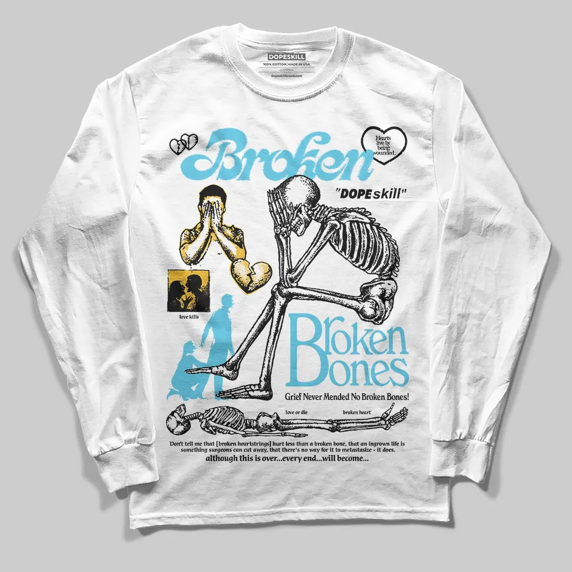 Gamma 11s DopeSkill Long Sleeve T-Shirt Broken Bones Graphic sold by DopeSkill product image thumbnail 2
