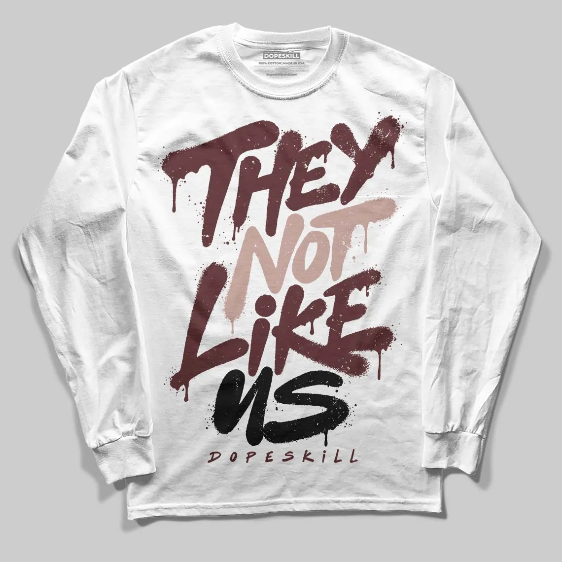 China 11s DopeSkill Long Sleeve T-Shirt They Not Like Us Graphic sold by DopeSkill