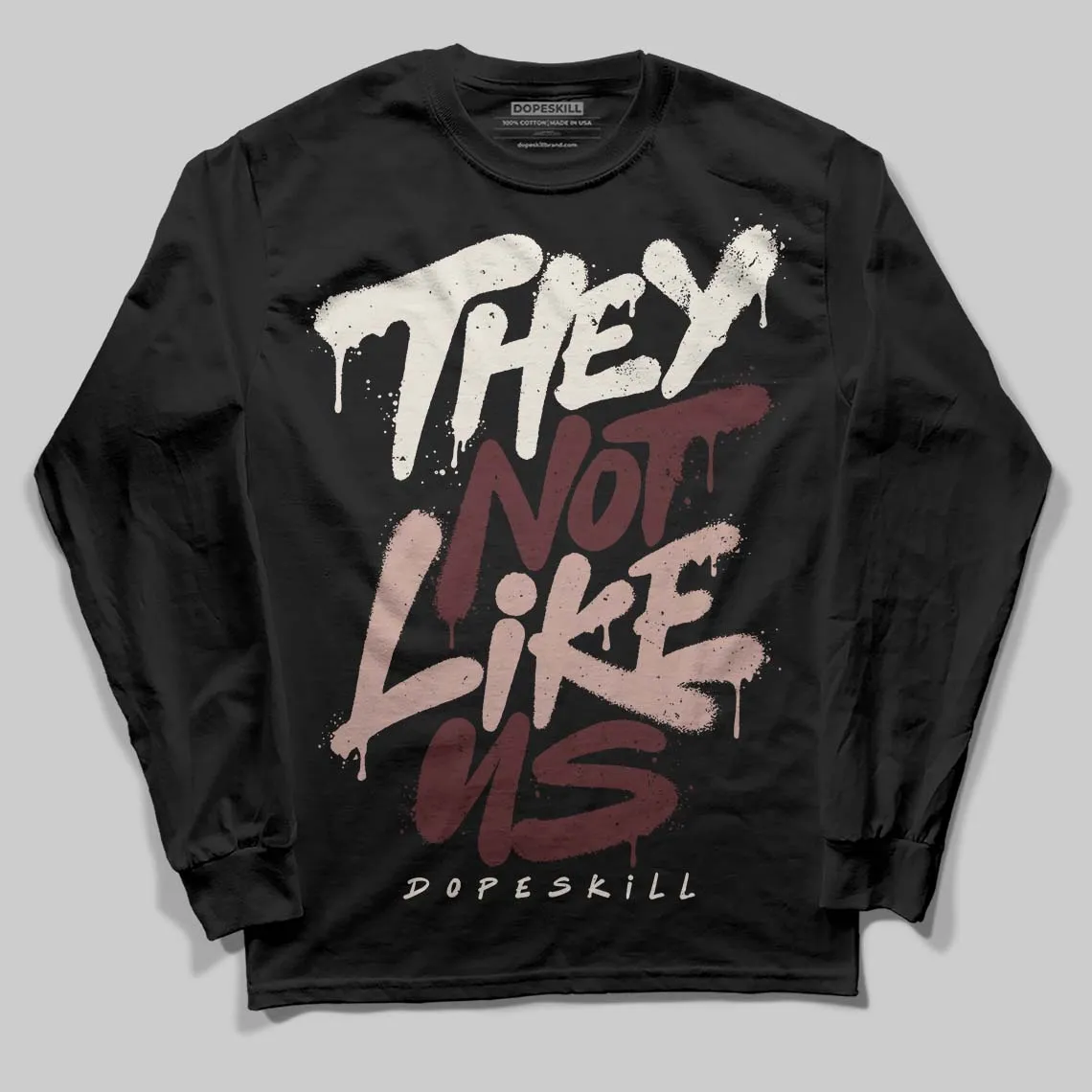 China 11s DopeSkill Long Sleeve T-Shirt They Not Like Us Graphic sold by DopeSkill product image thumbnail 2