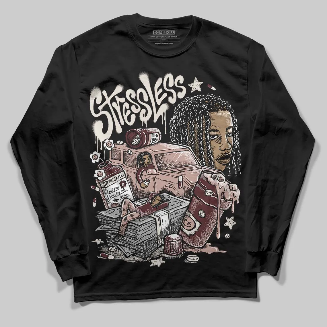 China 11s DopeSkill Long Sleeve T-Shirt Stressless Graphic sold by DopeSkill product image thumbnail 2