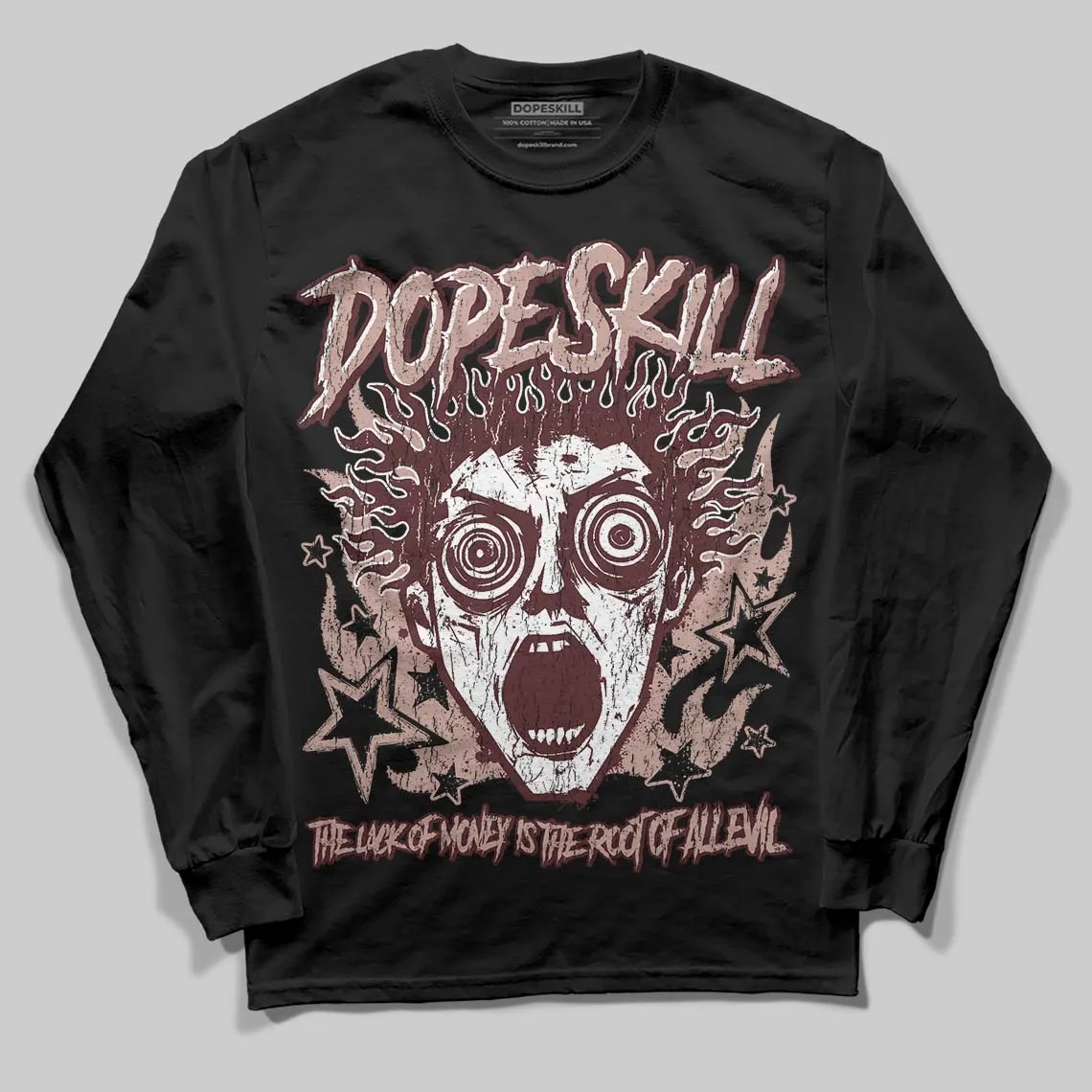 China 11s DopeSkill Long Sleeve T-Shirt Root of Evil Graphic sold by DopeSkill product image thumbnail 2
