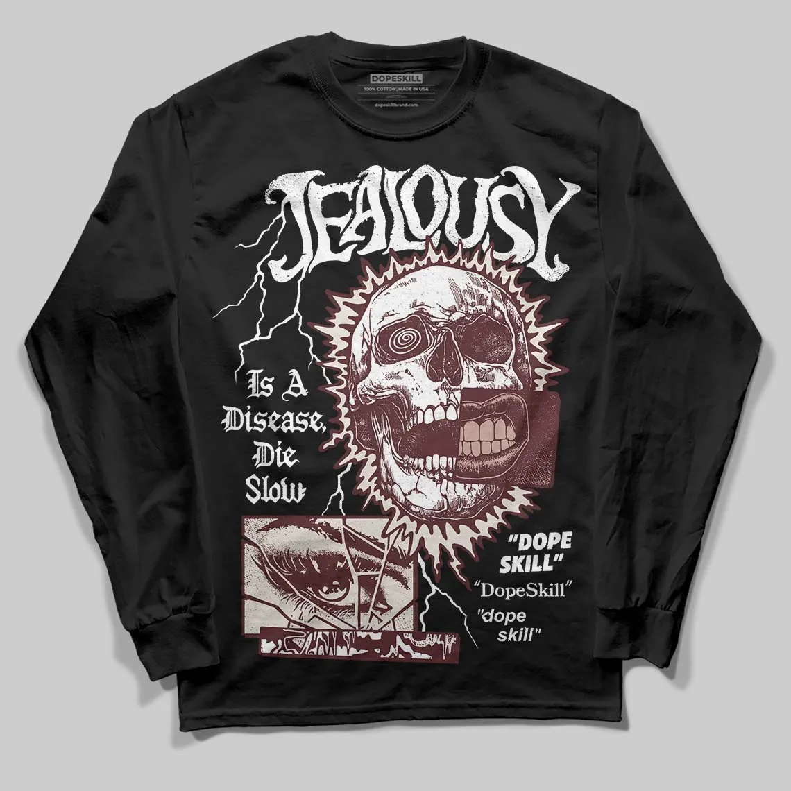China 11s DopeSkill Long Sleeve T-Shirt Jealousy Graphic sold by DopeSkill product image thumbnail 2