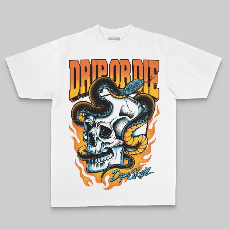 Orange Oversize Print Drip or Die DopeSkill Graphic T-shirt sold by DopeSkill