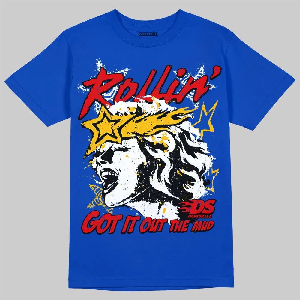 Royal Blue 'Got It Out The Mud' DopeSkill Graphic T-Shirt sold by DopeSkill product image thumbnail 3