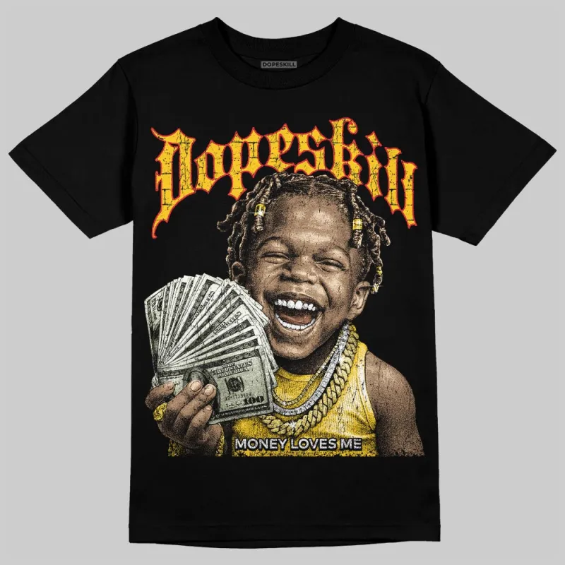 Yellow 'Money Loves Me' DopeSkill Graphic T-Shirt sold by DopeSkill