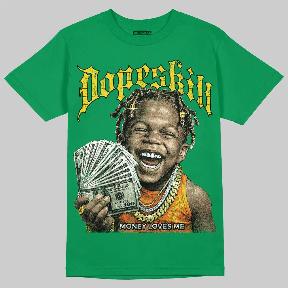 Green 'Money Loves Me' DopeSkill Graphic T-Shirt sold by DopeSkill product image thumbnail 3
