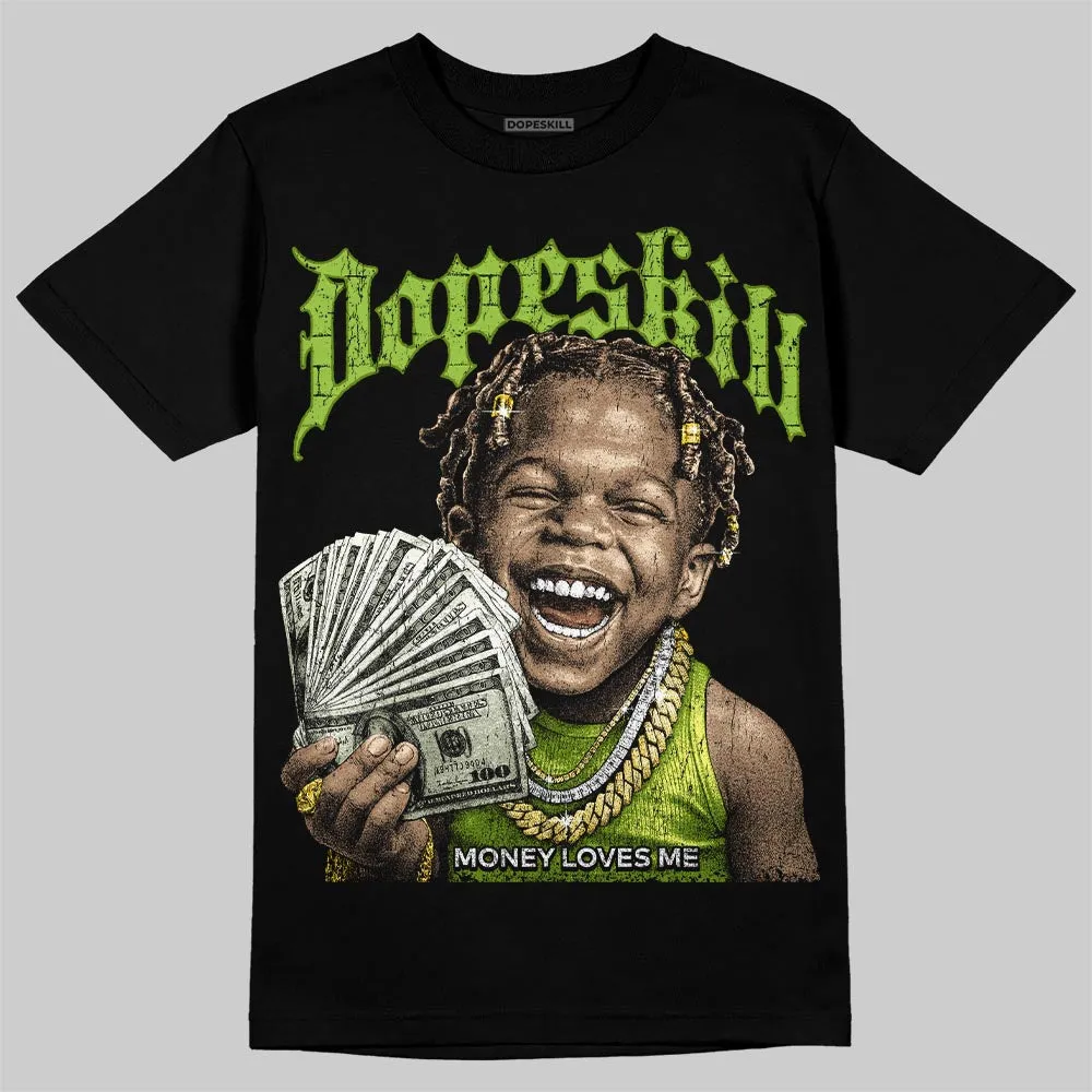 Green 'Money Loves Me' DopeSkill Graphic T-Shirt sold by DopeSkill product image thumbnail 2