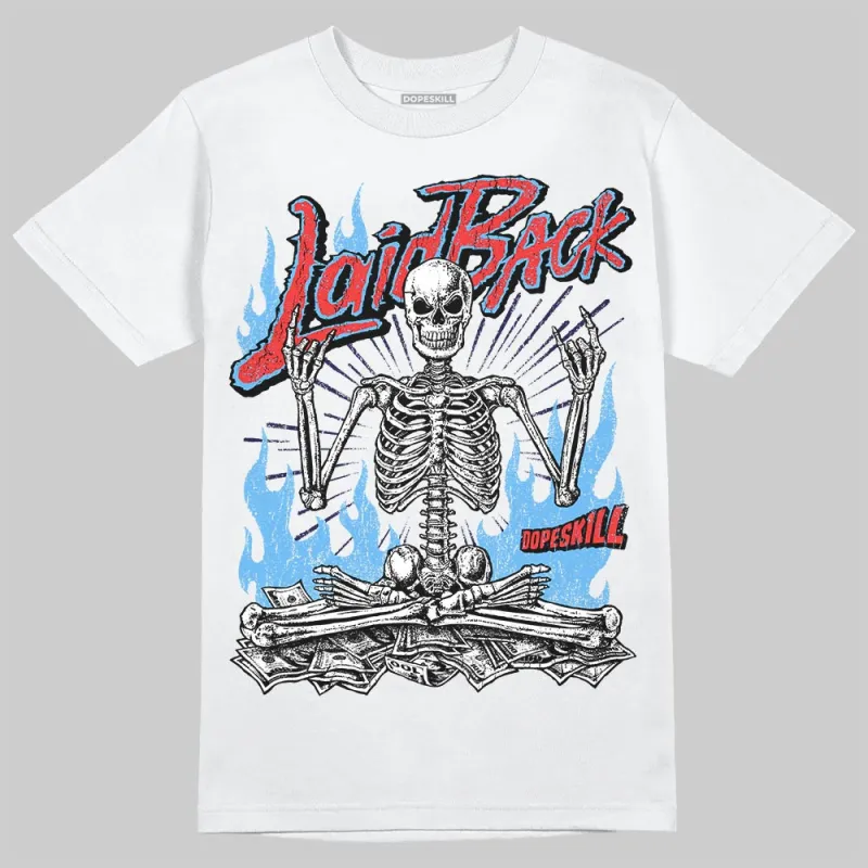 University Blue 'Laid Back' DopeSkill Graphic T-Shirt sold by DopeSkill