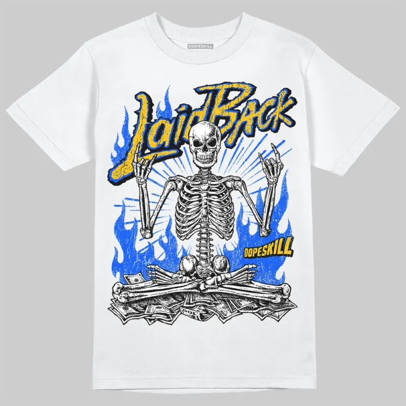 Royal Blue 'Laid Back' DopeSkill Graphic T-Shirt made by DopeSkill