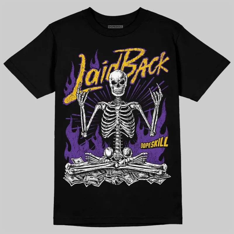 PURPLE 'Laid Back' DopeSkill Graphic T-Shirt sold by DopeSkill