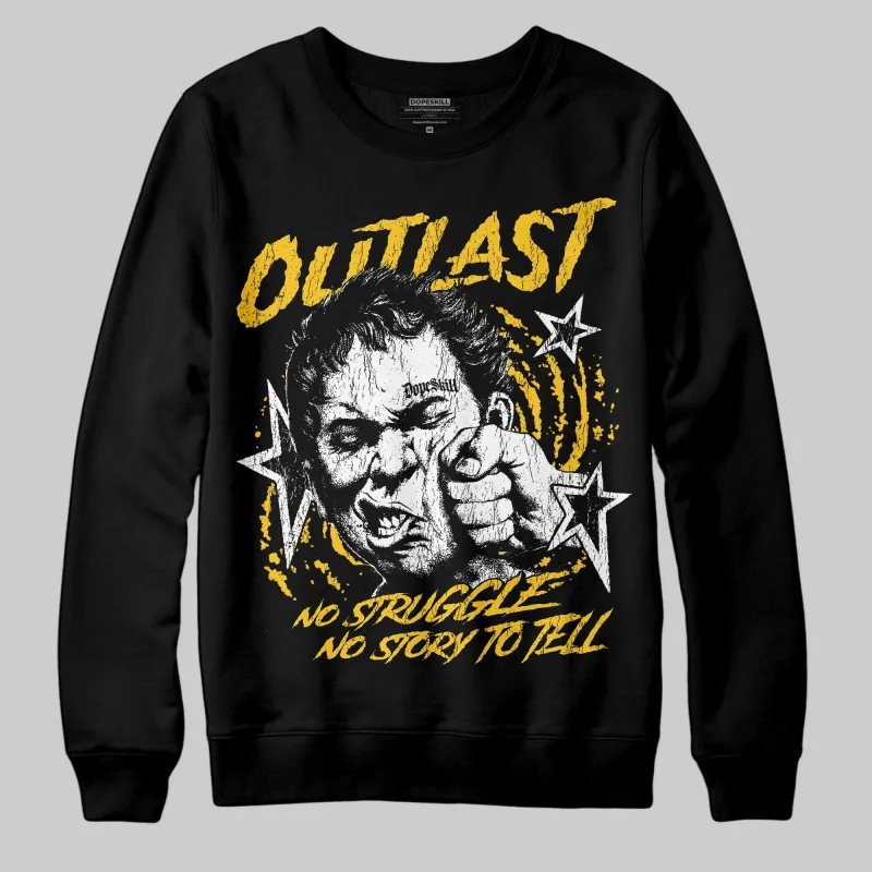 Yellow 'Outlast' DopeSkill Graphic Sweatshirt sold by DopeSkill