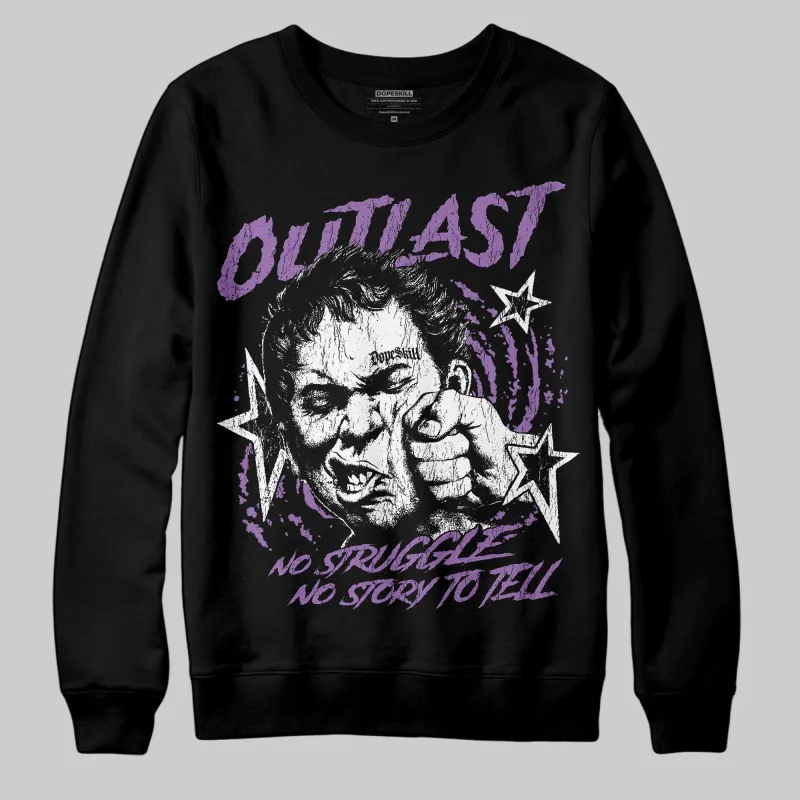 PURPLE 'Outlast' DopeSkill Graphic Sweatshirt sold by DopeSkill
