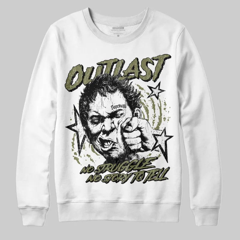 Olive 'Outlast' DopeSkill Graphic Sweatshirt sold by DopeSkill
