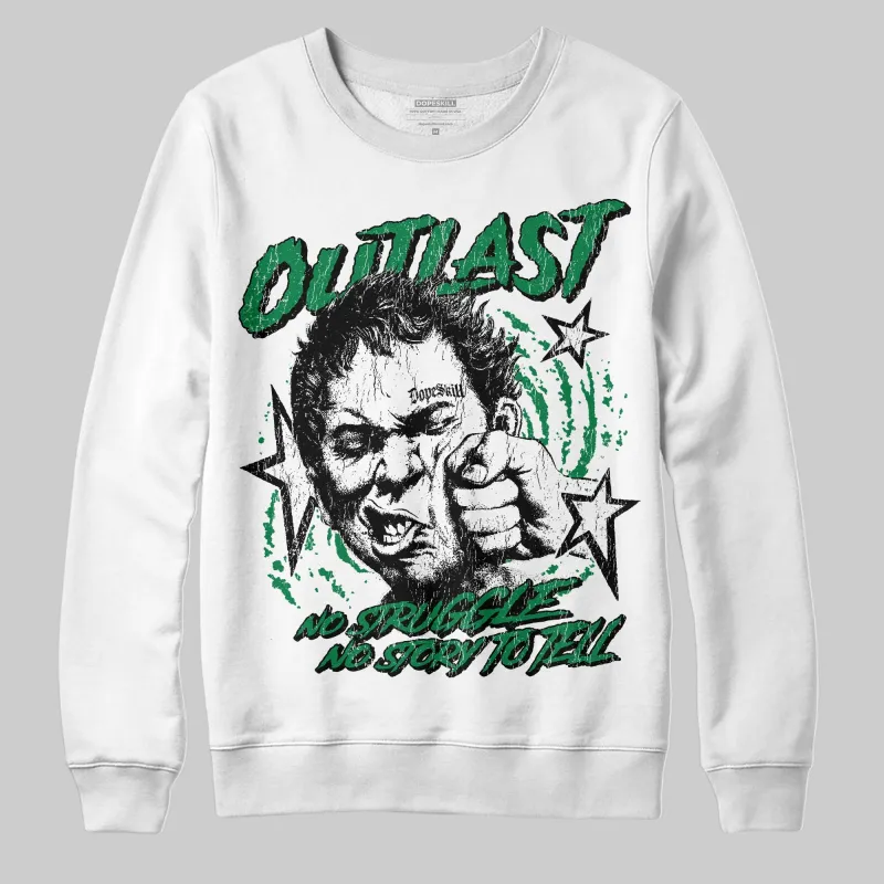 Green 'Outlast' DopeSkill Graphic Sweatshirt sold by DopeSkill