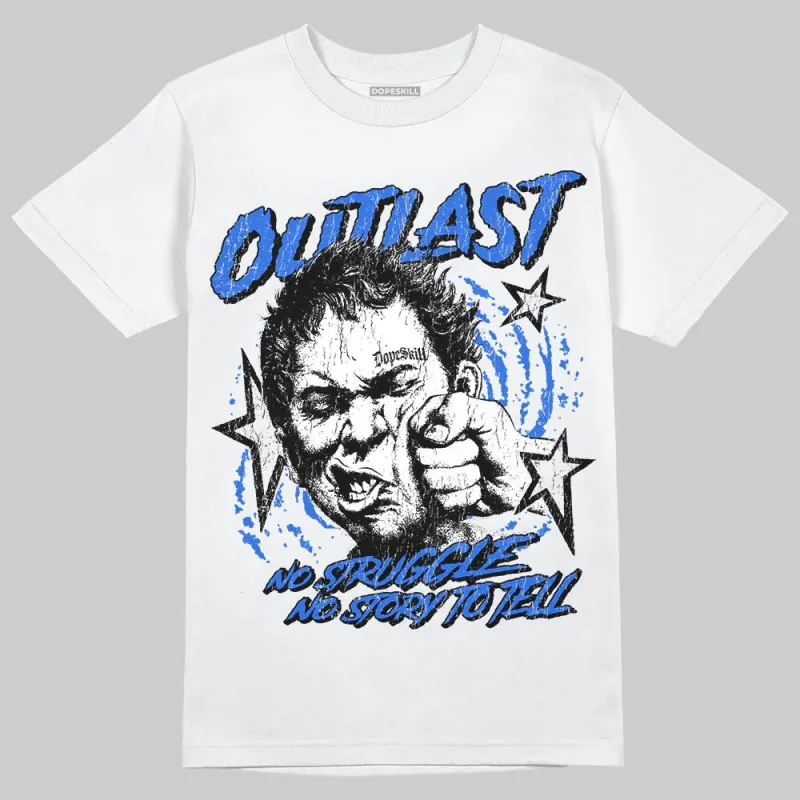 Royal Blue 'Outlast' DopeSkill Graphic T-Shirt made by DopeSkill