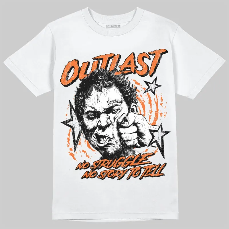 Orange 'Outlast' DopeSkill Graphic T-Shirt sold by DopeSkill