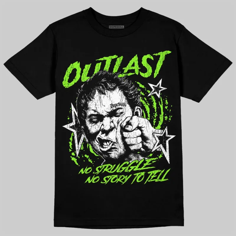 Neon Green 'Outlast' DopeSkill Graphic T-Shirt sold by DopeSkill
