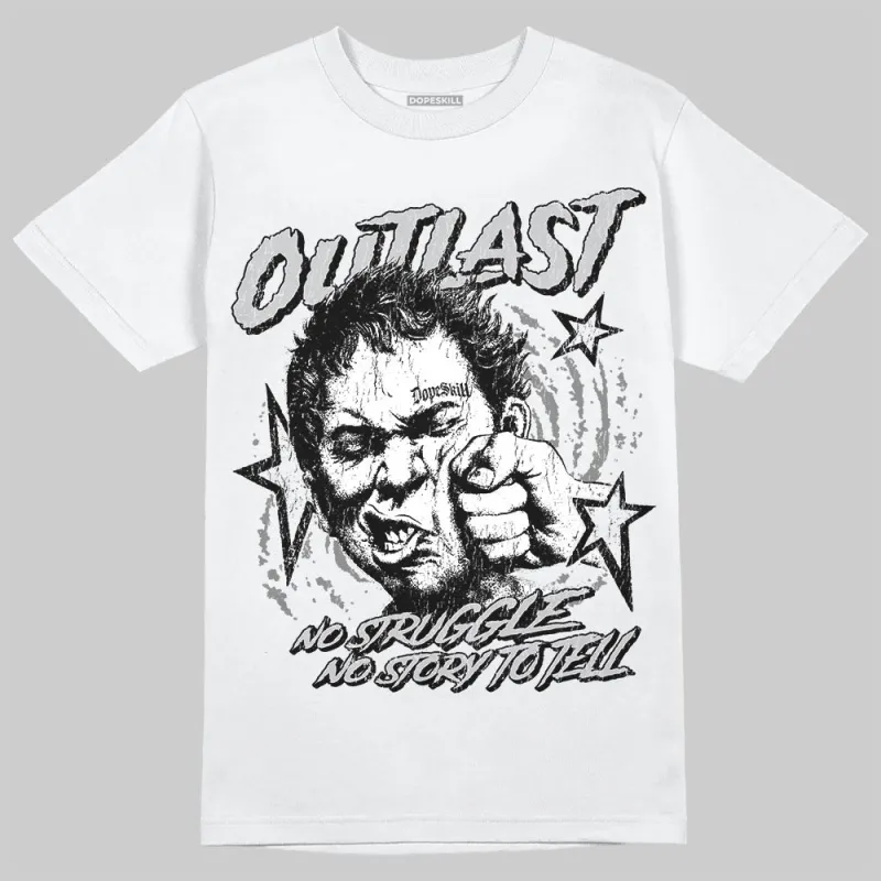 Grey 'Outlast' DopeSkill Graphic T-Shirt sold by DopeSkill