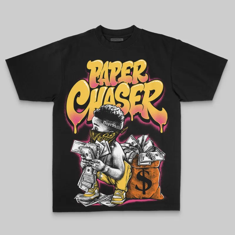 Yellow Oversize Print Paper Chaser Boy DopeSkill Graphic T-shirt sold by DopeSkill