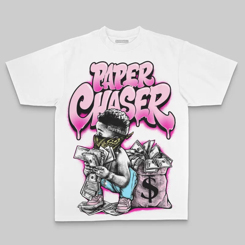 Pink Oversize Print Paper Chaser Boy DopeSkill Graphic T-shirt sold by DopeSkill