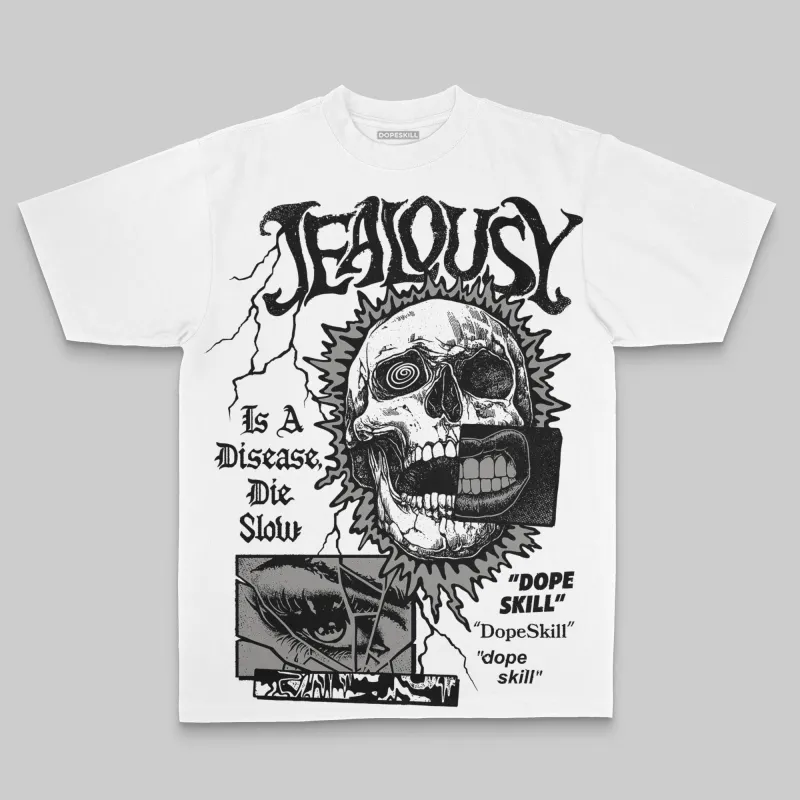 Grey Oversize Print Jealousy DopeSkill Graphic T-shirt sold by DopeSkill