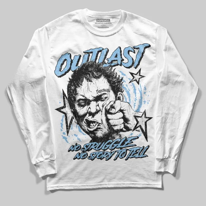 University Blue 'Outlast' DopeSkill Graphic Long Sleeve T-Shirt sold by DopeSkill