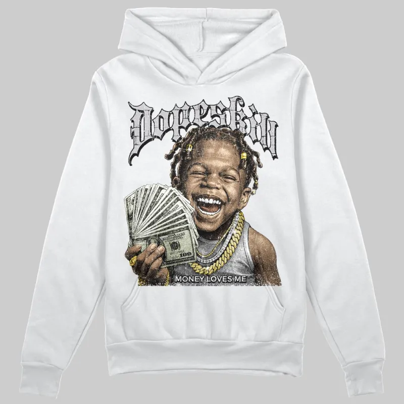 Grey 'Money Loves Me' DopeSkill Graphic Hoodie sold by DopeSkill