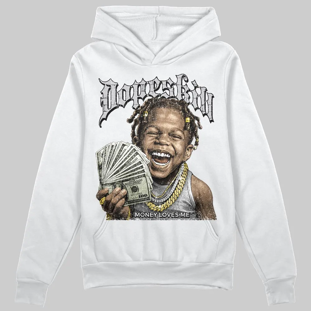 Grey 'Money Loves Me' DopeSkill Graphic Hoodie sold by DopeSkill