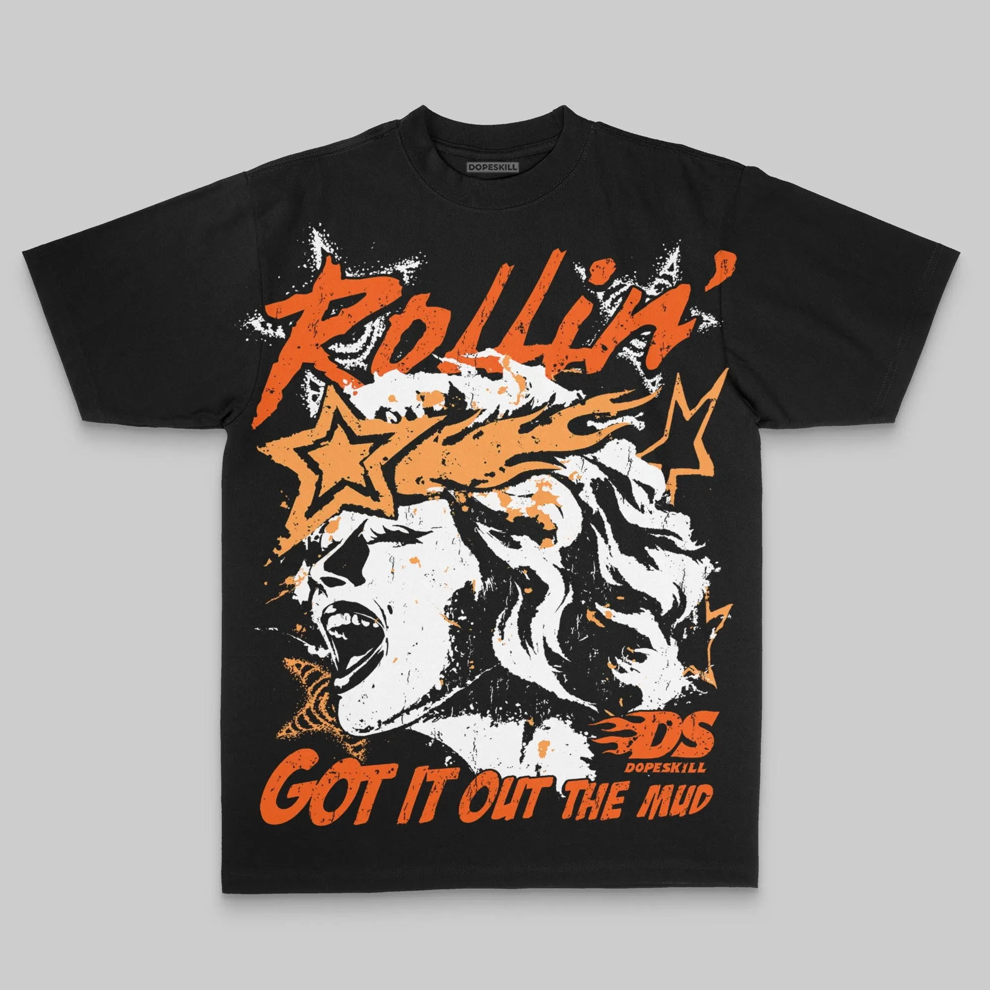 Orange Oversize Print Got It Out The Mud DopeSkill Graphic T-shirt sold by DopeSkill product image thumbnail 2