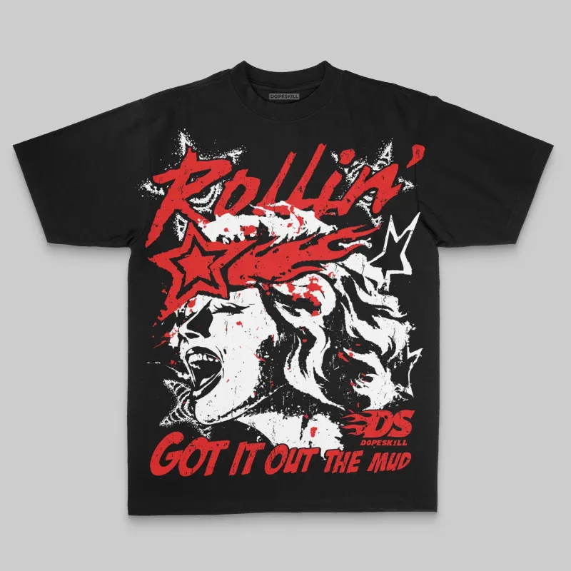 Black/White Oversize Print Got It Out The Mud DopeSkill Graphic T-shirt sold by DopeSkill