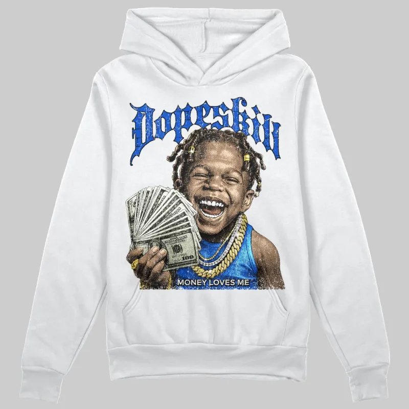 Royal Blue 'Money Loves Me' DopeSkill Graphic Hoodie sold by DopeSkill