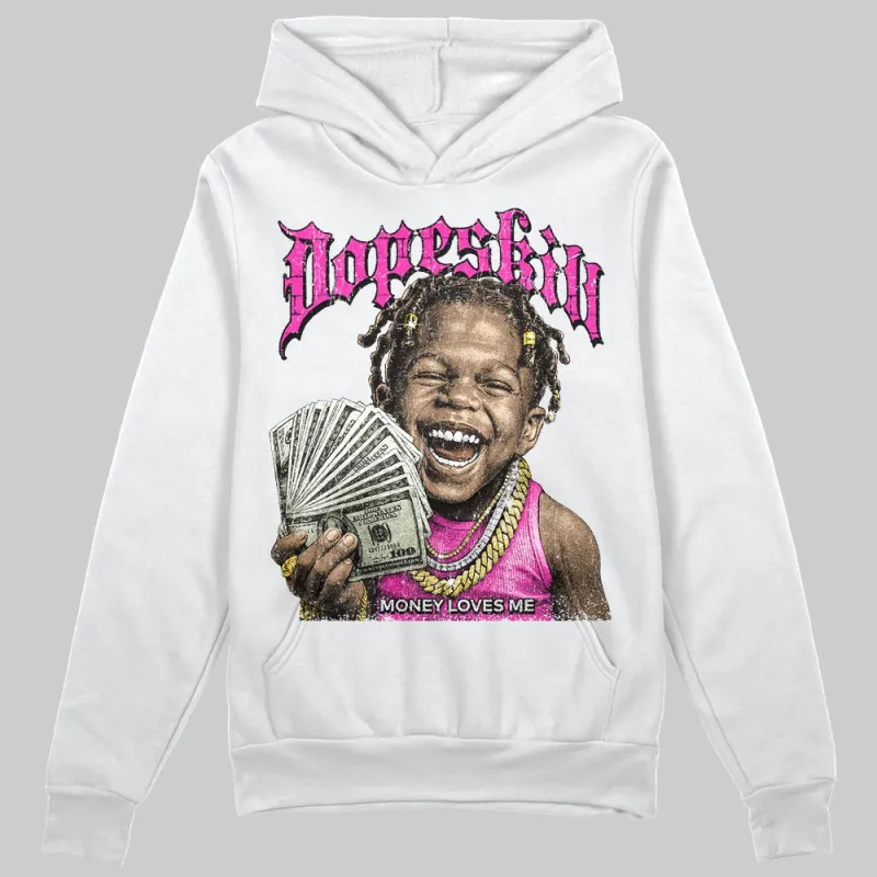 Pink 'Money Loves Me' DopeSkill Graphic Hoodie sold by DopeSkill
