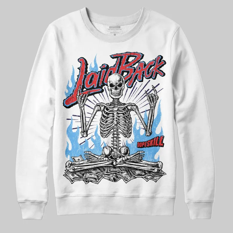 University Blue 'Laid Back' DopeSkill Graphic Sweatshirt sold by DopeSkill