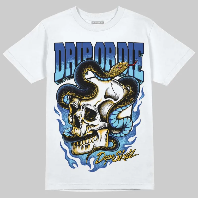 Royal Blue 'Drip or Die' DopeSkill Graphic T-Shirt sold by DopeSkill
