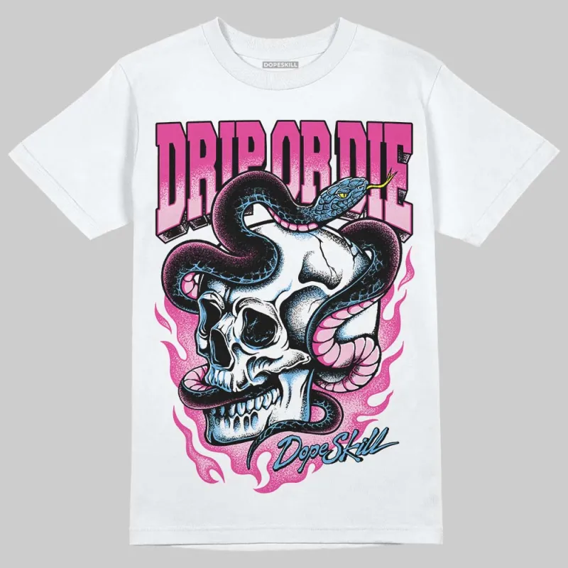Pink 'Drip or Die' DopeSkill Graphic T-Shirt sold by DopeSkill