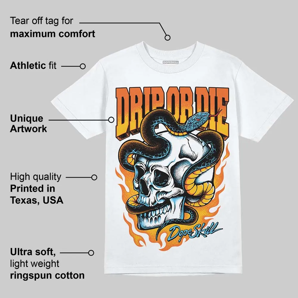 Orange 'Drip or Die' DopeSkill Graphic T-Shirt sold by DopeSkill product image thumbnail 4