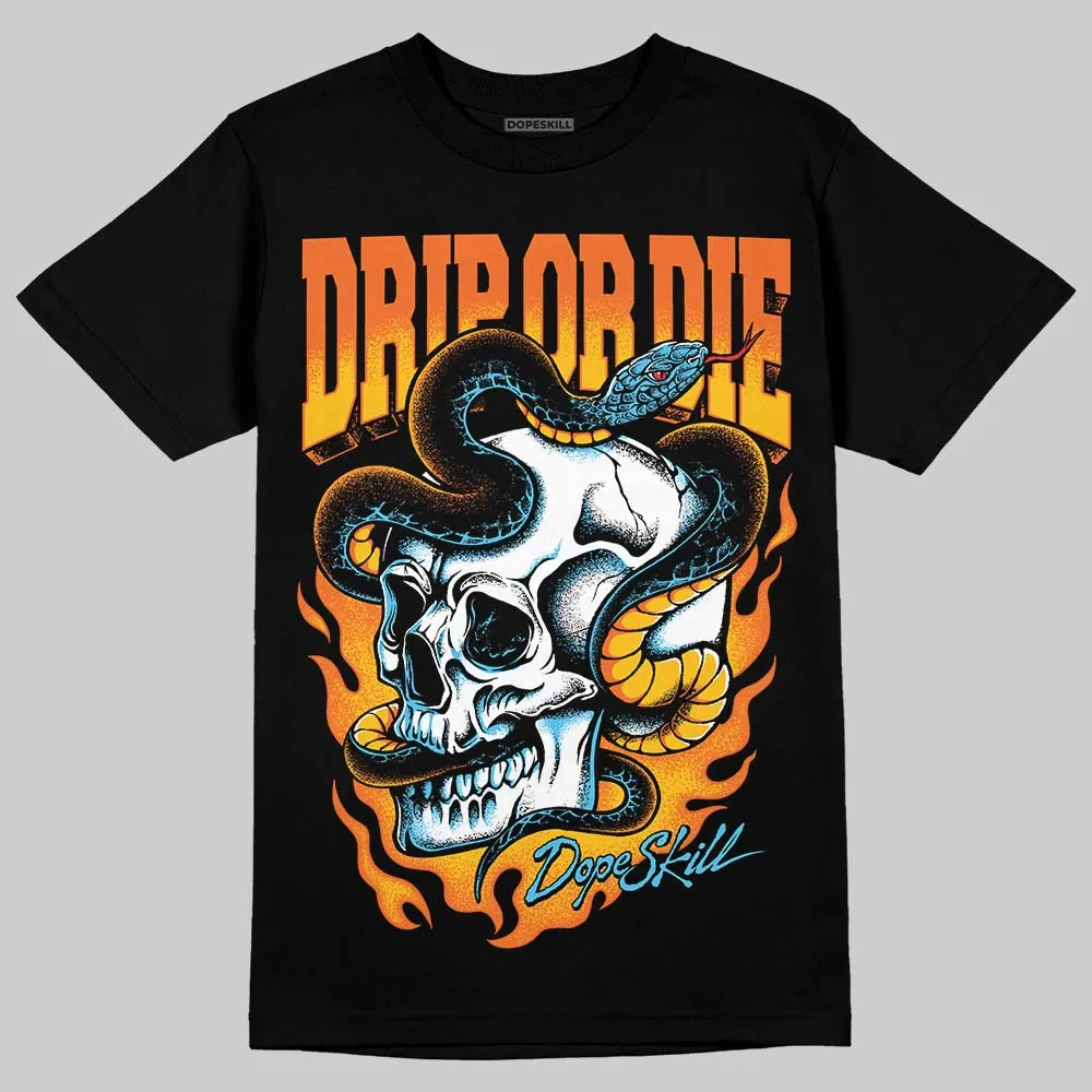 Orange 'Drip or Die' DopeSkill Graphic T-Shirt sold by DopeSkill product image thumbnail 2
