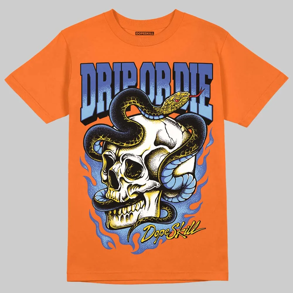 Orange 'Drip or Die' DopeSkill Graphic T-Shirt sold by DopeSkill product image thumbnail 3