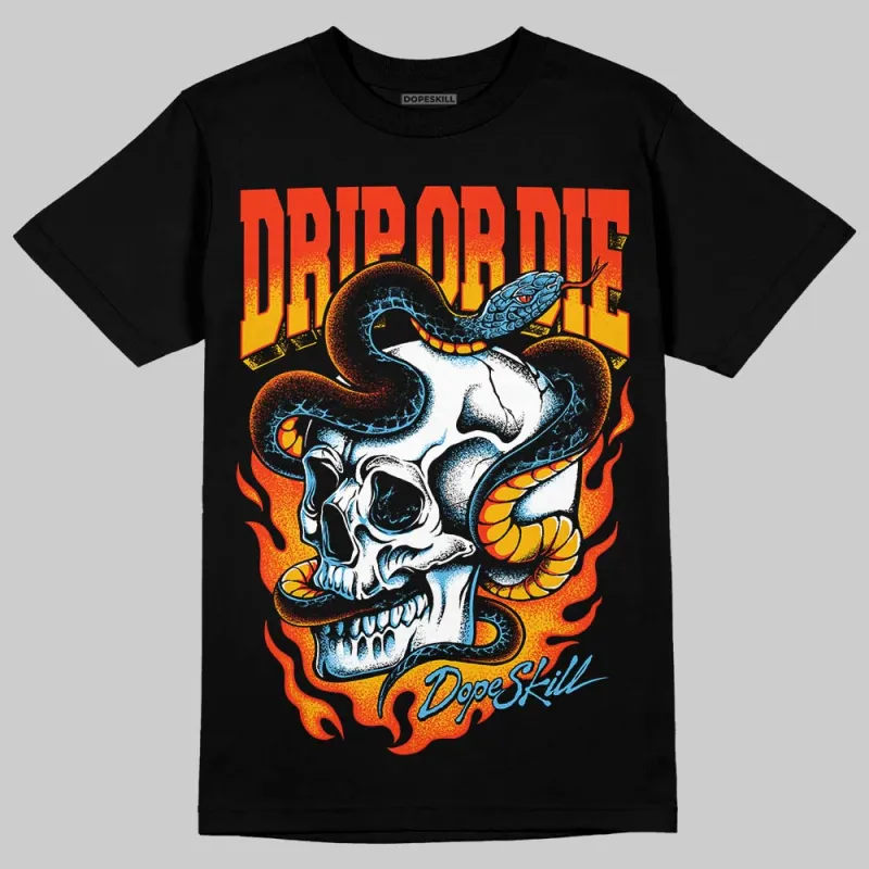 Black/White 'Drip or Die' DopeSkill Graphic T-Shirt sold by DopeSkill