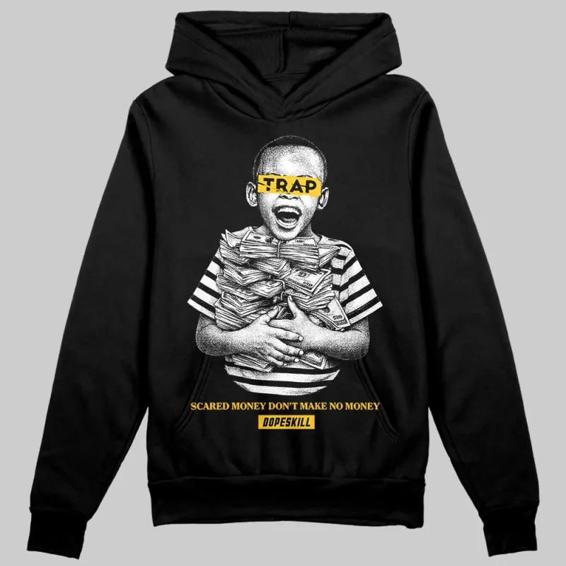 Yellow 'Scared Money Don't Make No Money' DopeSkill Graphic Hoodie sold by DopeSkill