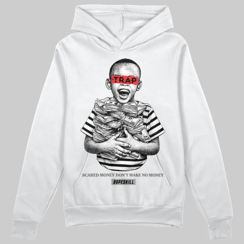 Grey 'Scared Money Don't Make No Money' DopeSkill Graphic Hoodie sold by DopeSkill