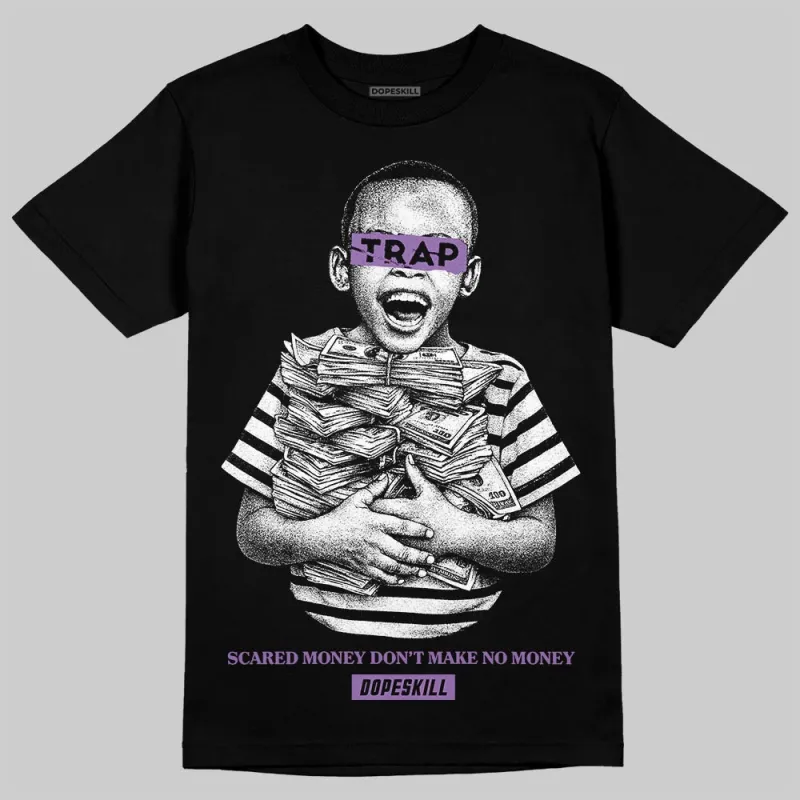 PURPLE 'Scared Money Don't Make No Money' DopeSkill Graphic T-Shirt sold by DopeSkill