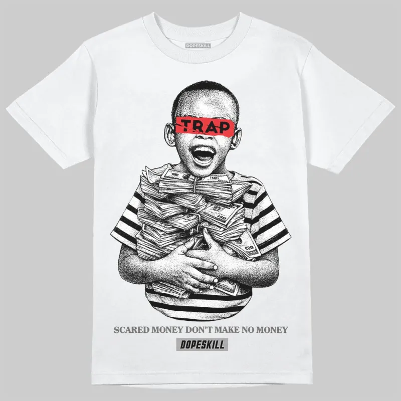 Grey 'Scared Money Don't Make No Money' DopeSkill Graphic T-Shirt sold by DopeSkill
