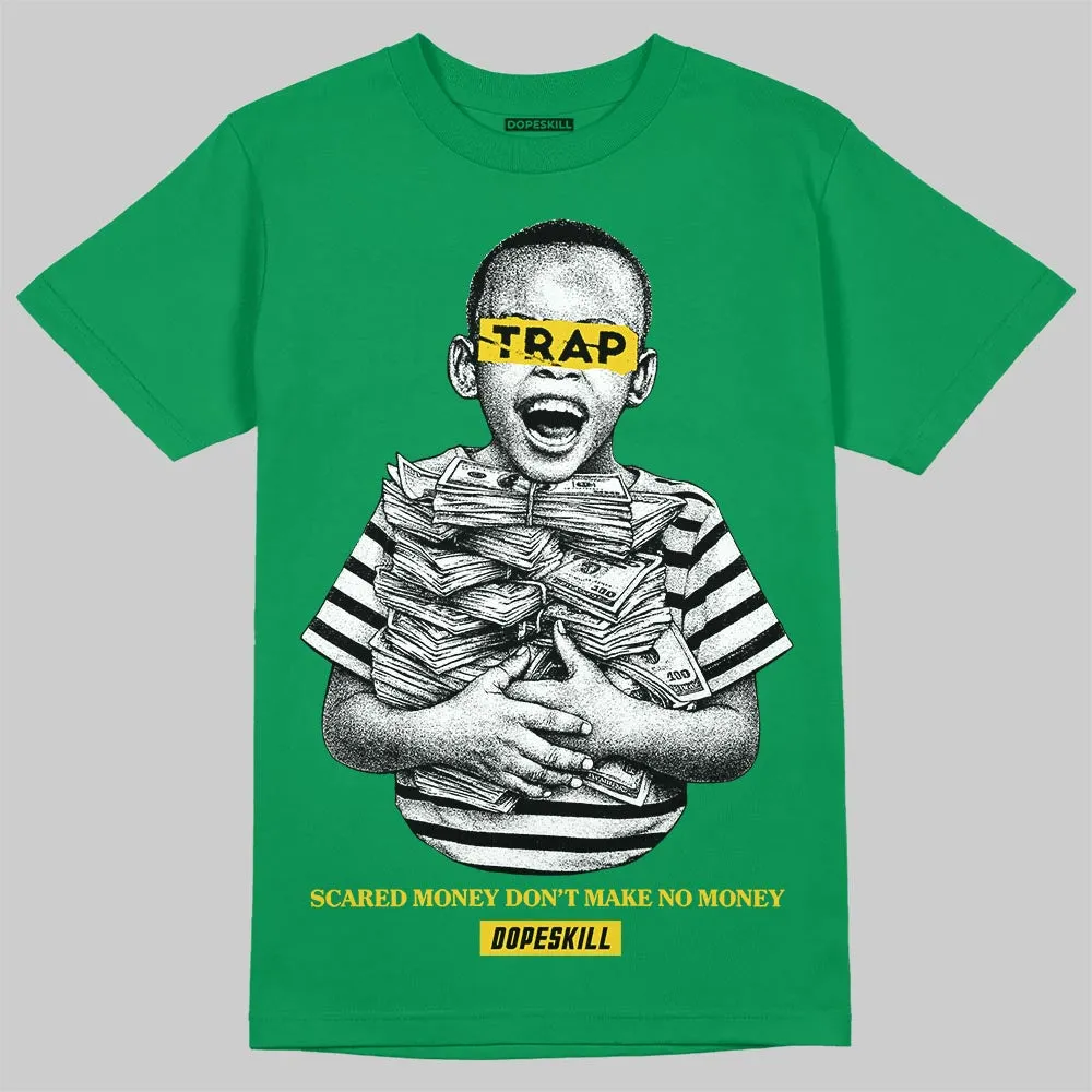 Green 'Scared Money Don't Make No Money' DopeSkill Graphic T-Shirt sold by DopeSkill product image thumbnail 3