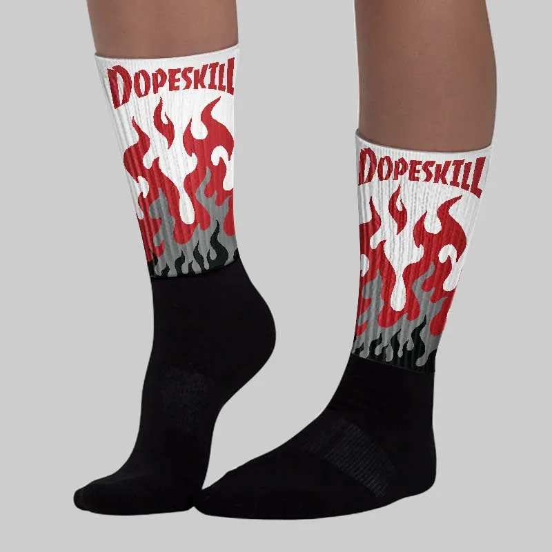 Bugs Bunny 8s DopeSkill Sublimated Sock FIRE Graphic sold by DopeSkill product image thumbnail 3